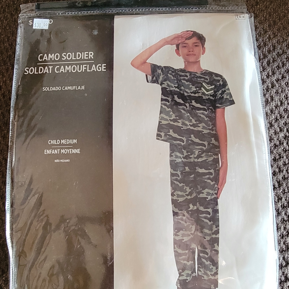 Rothco Camo Soldier Kids Costume - Green and Black